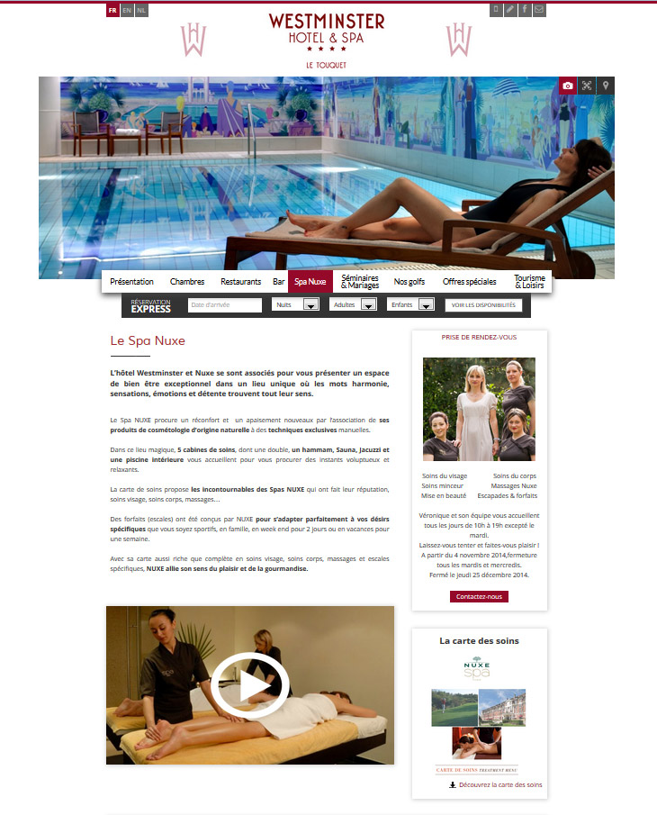 webdesign site web hotels